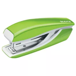   Tűzőgép, mini, No. 10, 10 lap, fém, LEITZ"Nexxt Wow", zöld