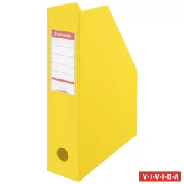   Iratpapucs, PVC/karton, 70 mm, összehajtható, ESSELTE, Vivida sárga