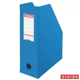   Iratpapucs, PVC/karton, 100 mm, összehajtható, ESSELTE, Vivida kék