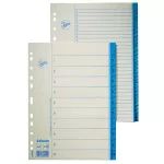 Regiszter, karton, A4, 1-12, ESSELTE, fehér
