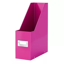   Iratpapucs, PP/karton, 95 mm, LEITZ "Click&Store", rózsaszín