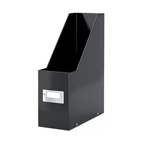 Iratpapucs, PP/karton, 95 mm, LEITZ "Click&Store", fekete