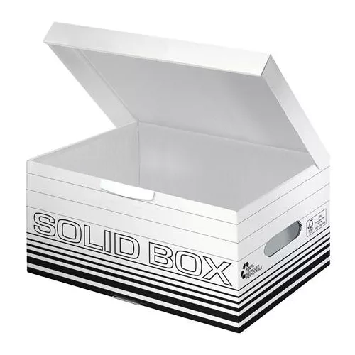 Archiválódoboz, S méret, LEITZ "Solid", fehér