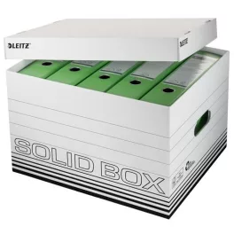 Archiválódoboz, L méret, LEITZ "Solid", fehér