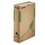 Archiválódoboz, A4, 80 mm, újrahasznosított karton, ESSELTE "Eco", barna