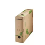 Archiválódoboz, A4, 80 mm, újrahasznosított karton, ESSELTE "Eco", barna