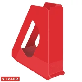   Iratpapucs, műanyag, 68 mm, ESSELTE "Europost", Vivida piros