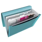 Harmonikamappa, A4, PP, 6 rekeszes, ESSELTE "Colour'Breeze", kék