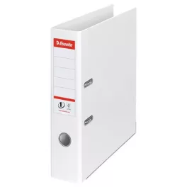   Iratrendező, 75 mm, A4, PP, élvédő sínnel, ESSELTE "Standard", Vivida fehér