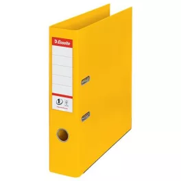   Iratrendező, 75 mm, A4, PP, élvédő sínnel, ESSELTE "Standard", sárga