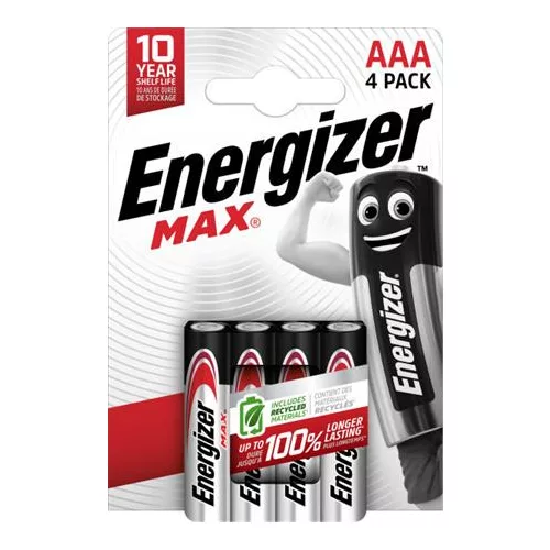 Elem, AAA mikro, 4 db, ENERGIZER "Max"