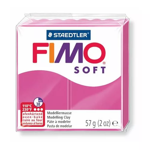 Gyurma, 57 g, égethető, FIMO "Soft", málna