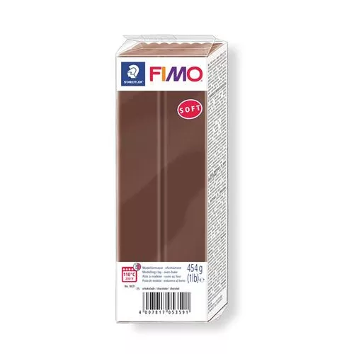 Gyurma, 454 g, égethető, FIMO "Soft", csokoládé