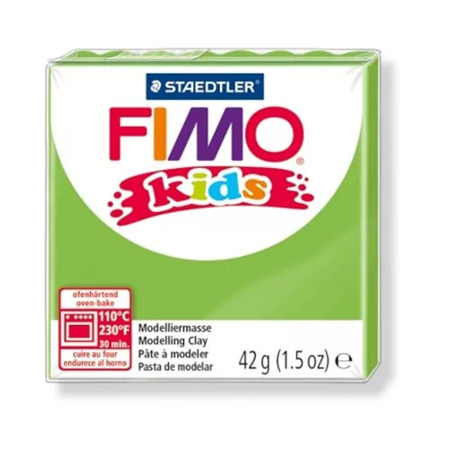 Gyurma, 42 g, égethető, FIMO "Kids", világoszöld