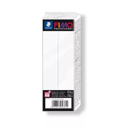 Gyurma, 454 g, égethető, FIMO "Professional" fehér