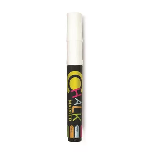Krétamarker, 2,5 mm, 1 db/bliszter, FLEXOFFICE "Chalkmarker", fehér