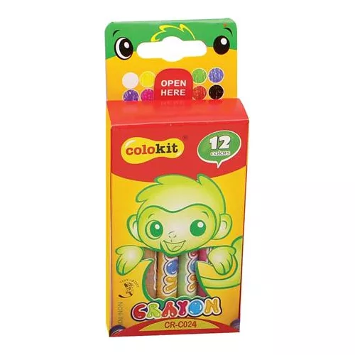 Zsírkréta, COLOKIT "Crayon", 12 különböző szín