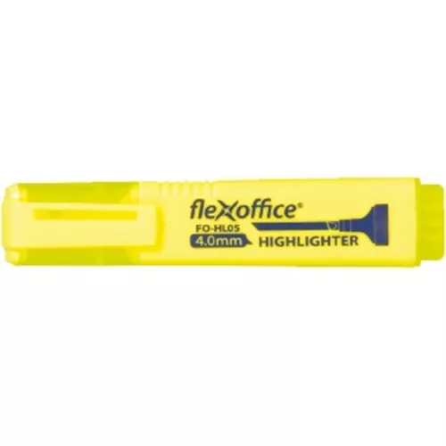 Szövegkiemelő, 1-4 mm, FLEXOFFICE "HL05", sárga