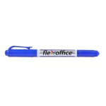 Alkoholos marker, 0,4/1,0 mm, kúpos, kétvégű, FLEXOFFICE "PM01", kék