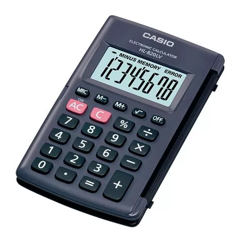 Zsebszámológép, 8 számjegy, CASIO "HL-820LV"