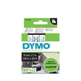   Feliratozógép szalag, 9 mm x 7 m, DYMO "D1", fehér-kék