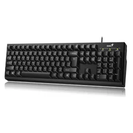   Billentyűzet, vezetékes, 12 funkciógomb, USB, GENIUS "Smart KB-100", fekete