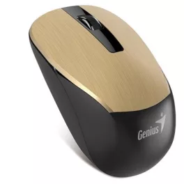   Egér, vezeték nélküli, optikai, normál méret, GENIUS "NX-7015" arany