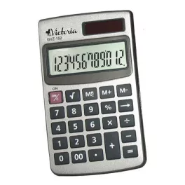   Zsebszámológép, 12 számjegy, fém ház, VICTORIA OFFICE, "GVZ-152"