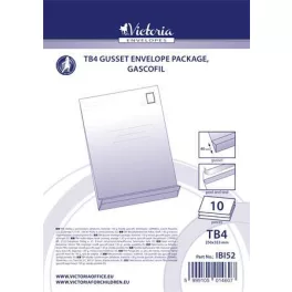   Redős-talpas tasak csomag, TB4, szilikonos, 40 mm talp, VICTORIA PAPER, barna gascofil