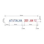 Dátum- és szövegbélyegző, 12 féle szöveggel, COLOP "S120/WD"