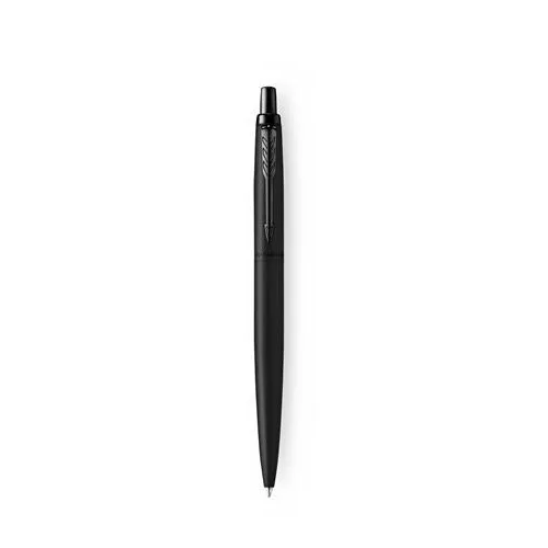 Golyóstoll, 0,7 mm, nyomógombos, fekete színű klip, matt fekete tolltest, PARKER, "Royal Jotter XL", kék