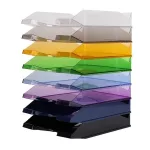 Irattálca, műanyag, VICTORIA OFFICE, áttetsző narancs