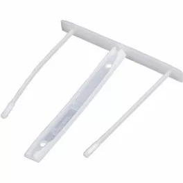   Lefűzőklip, műanyag, 85 mm, FELLOWES, Bankers Box®, fehér