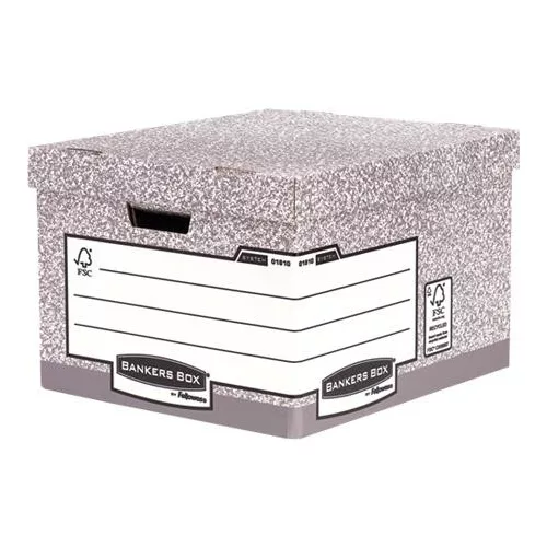 Archiválókonténer, karton, nagy, "BANKERS BOX® SYSTEM by FELLOWES®"