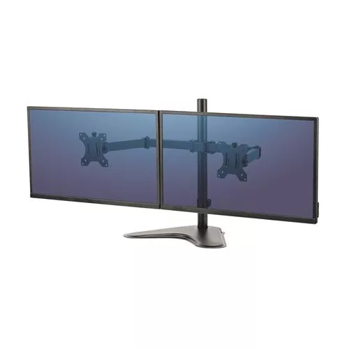 Monitortartó kar, FELLOWES, "Seasa™ Dual Horizontal", fekete