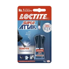   Pillanatragasztó, ecsetes, 5 g, HENKEL "Loctite Super Bond"