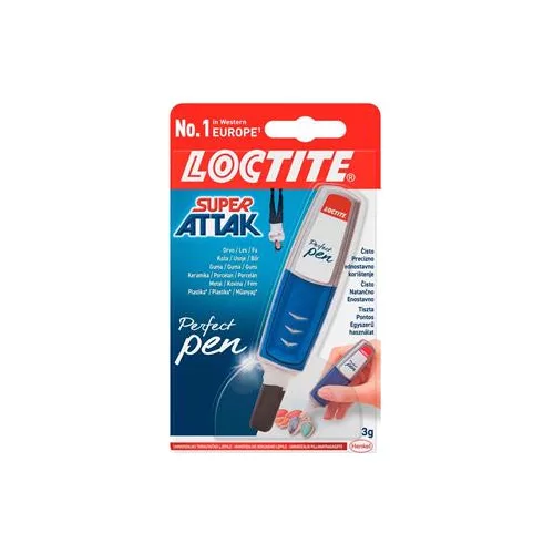 Pillanatragasztó, 3 g, HENKEL "Loctite Super Bond CREATIVE Perfect Pen"