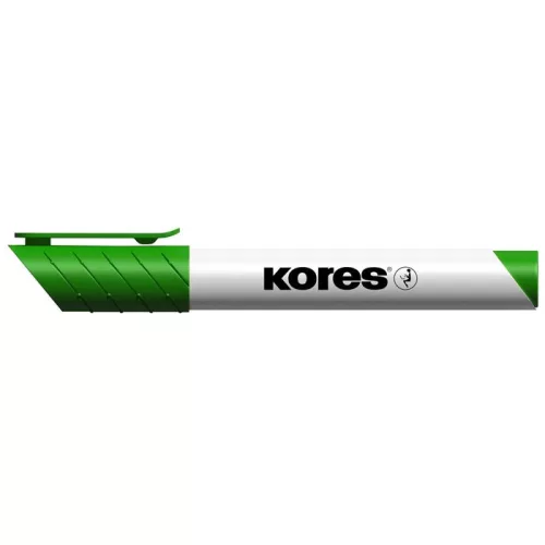 Tábla- és flipchart marker, 3 mm, kúpos, KORES "K-Marker XW1", zöld