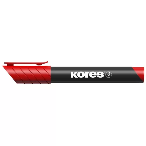 Alkoholos marker, 3-5 mm, kúpos, KORES "K-Marker XP1", piros