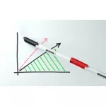 Tábla- és flipchart marker készlet, 1-3 mm kúpos, KORES "K-Marker W1", 4 különböző szín