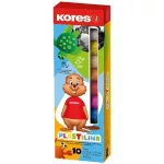 Gyurma, 200 g, 10 szín, KORES "Plastilina"