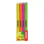 Szövegkiemelő készlet, 0,5-3,5 mm, KORES, 4 különböző szín