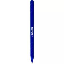   Golyóstoll, 1,0 mm, kupakos, háromszögletű, KORES "KOR-M", kék