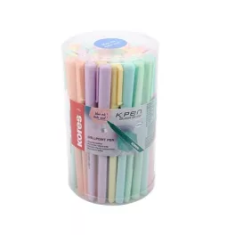   Golyóstoll, 1,0 mm, kupakos, háromszögletű, KORES "KOR-M Pastel", kék