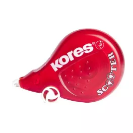   Hibajavító roller, 4,2 mm x 8 m, KORES "Scooter", piros