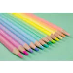 Színes ceruza készlet, háromszögletű, KORES "Kolores Pastel", 12 pasztell szín