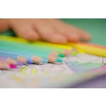 Színes ceruza készlet, háromszögletű, KORES "Kolores Pastel", 12 pasztell szín