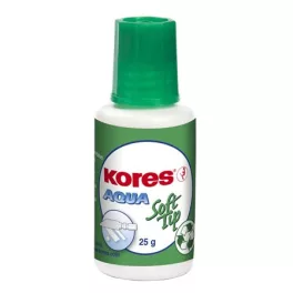   Hibajavító folyadék, vízbázisú, szivacsos, 20 ml, KORES "Aqua Soft Tip"
