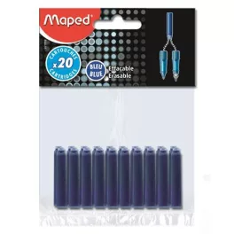 Töltőtoll patron, MAPED, kék
