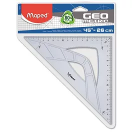   Háromszög vonalzó, műanyag, 45°, 17 cm, MAPED "Geometric"